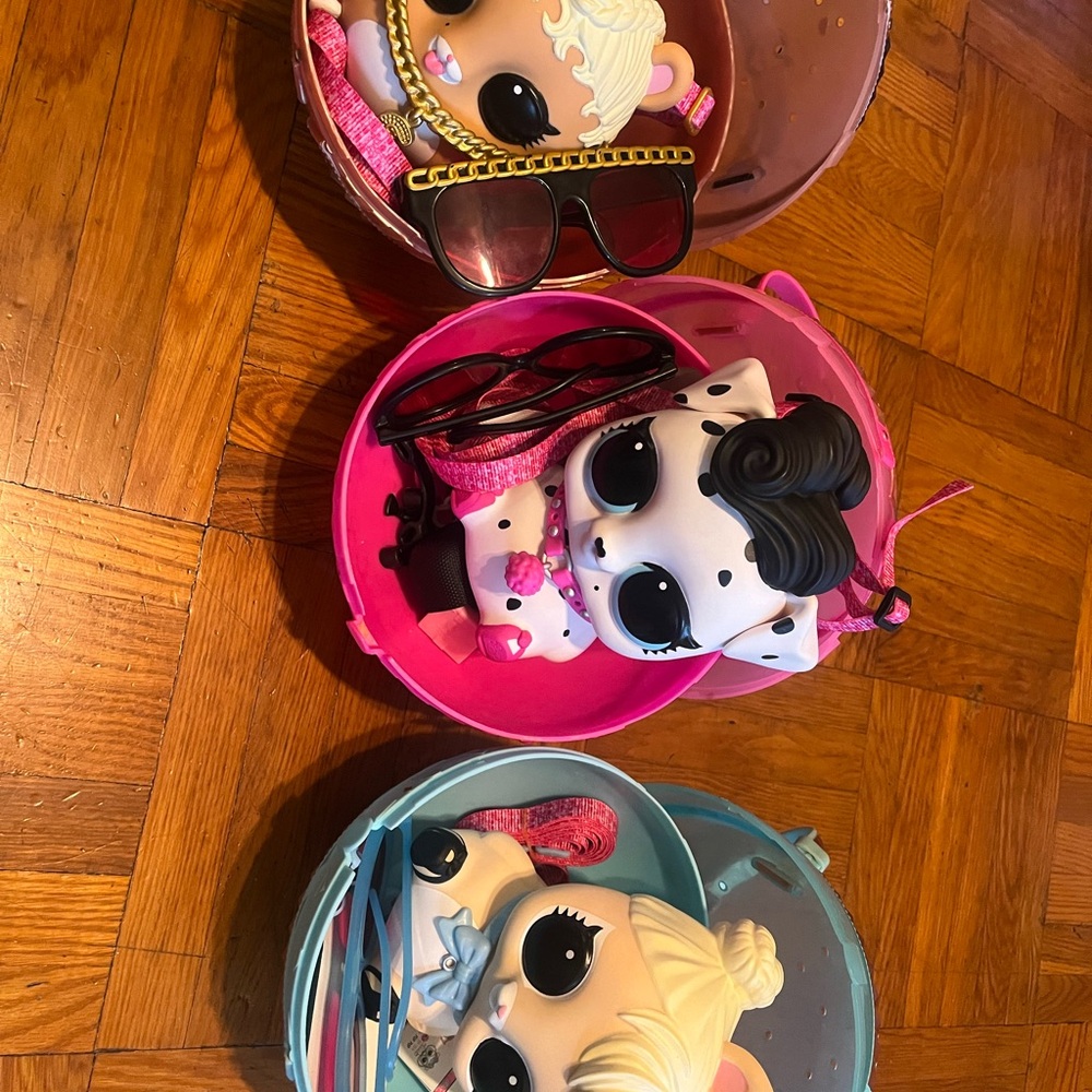 LOL Surprise Biggie Pets. Mini Backpack Set with Accessories. 3 included